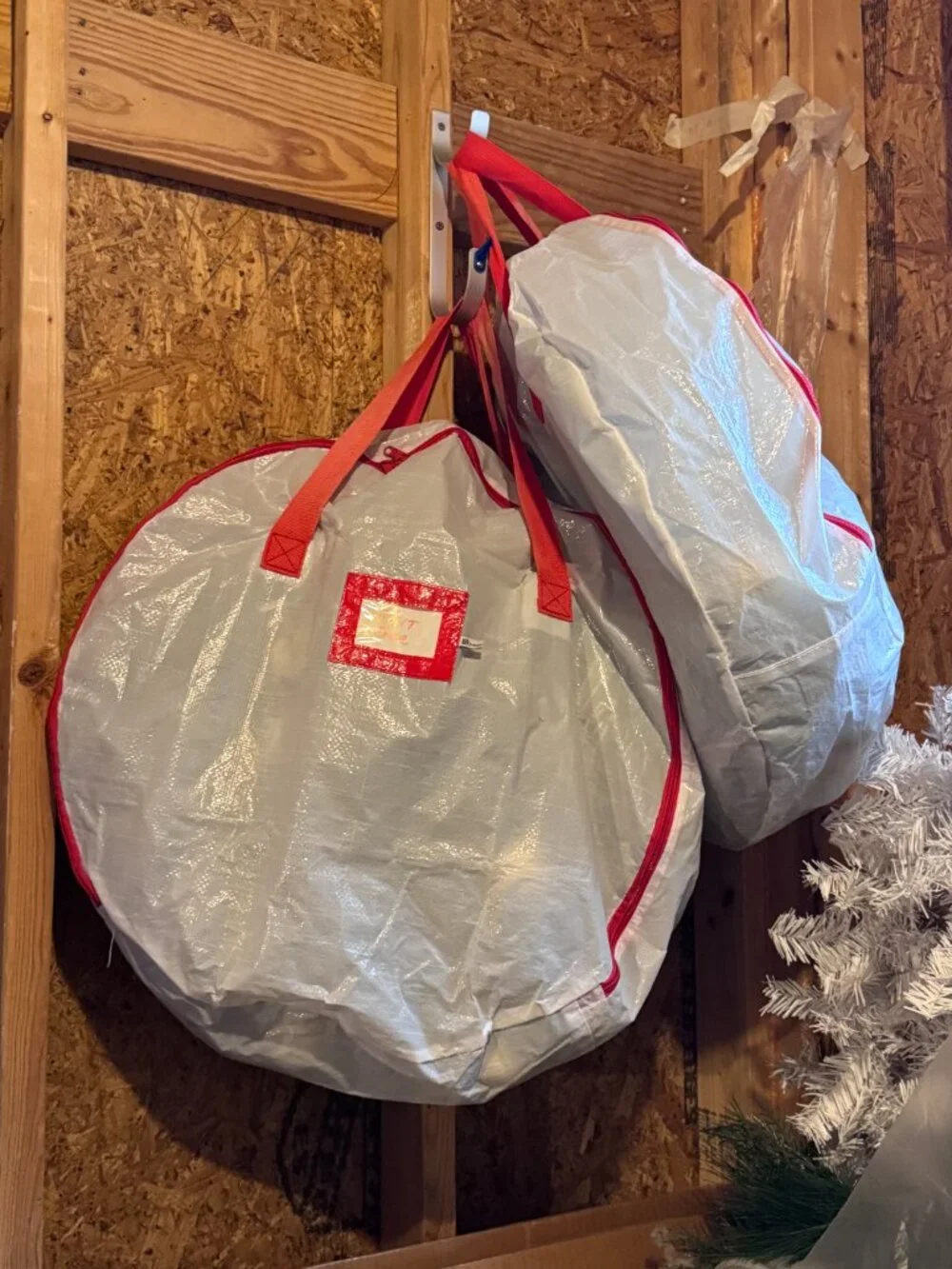 Wreath storage bags set of 4